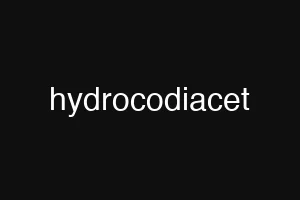 hydrocodiacet