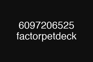 6097206525 factorpetdeck